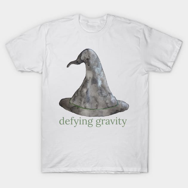 Wicked Musical Defying Gravity - Wizard Witch Hat T-Shirt by Designedby-E